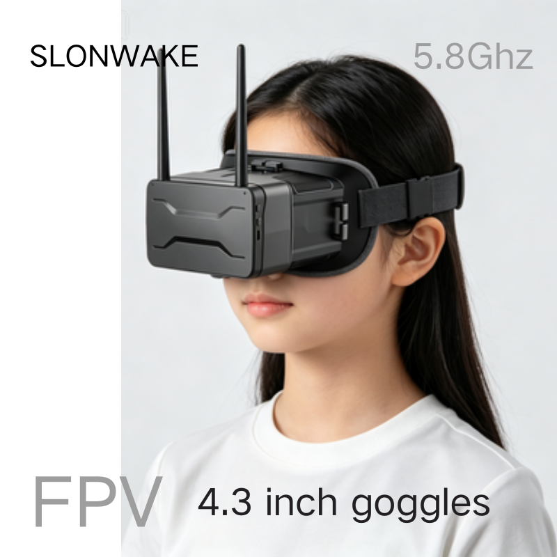 Drone Racing Goggles - 5.8G FPV Gözlüğü 4.3 İnç 480*272