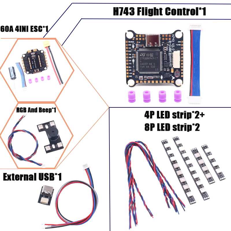 RCtoSky F4V3S PLUS F722 F745 H - Drone Racing Flight Controller incelemesi ve fiyatı